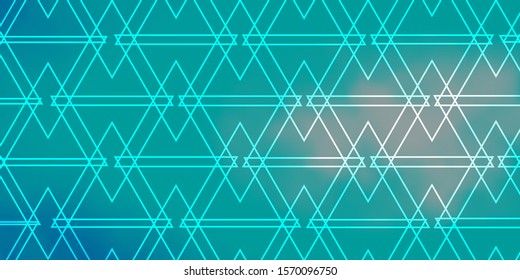 Light Blue, Green vector template with crystals, triangles. Modern abstract illustration with colorful triangles. Pattern for commercials.