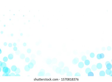 Light Blue, Green vector template with circles. Blurred bubbles on abstract background with colorful gradient. Pattern for ads, leaflets.