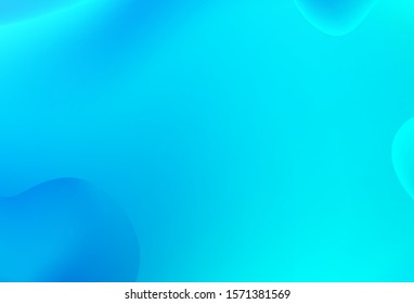 Light Blue, Green vector template with bent ribbons. A vague circumflex abstract illustration with gradient. The template for cell phone backgrounds.