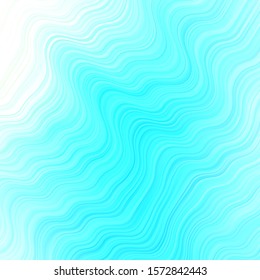 Light Blue, Green vector template with wry lines. Gradient illustration in simple style with bows. Pattern for websites, landing pages.