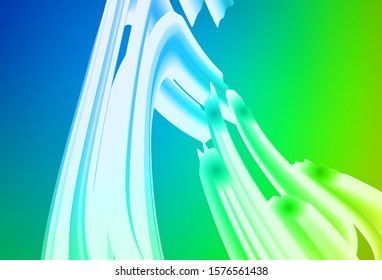 Light Blue, Green vector template with lines. Brand new colorful illustration in simple style. Elegant pattern for a brand book.