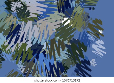 Light Blue, Green vector template with repeated sticks. Modern geometrical abstract illustration with Lines. Pattern for ad, booklets, leaflets.