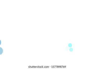 Light Blue, Green vector template with circles. Blurred bubbles on abstract background with colorful gradient. Pattern for textures of wallpapers.