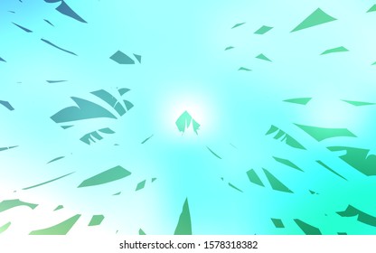 Light Blue, Green vector template with repeated sticks. Glitter abstract illustration with colored sticks. Template for your beautiful backgrounds.