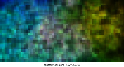Light Blue, Green vector template with rectangles. Modern design with rectangles in abstract style. Pattern for commercials, ads.