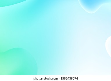 Light Blue, Green vector template with abstract circles. Colorful illustration in abstract memphis style with gradient. A new texture for your  ad, booklets, leaflets.