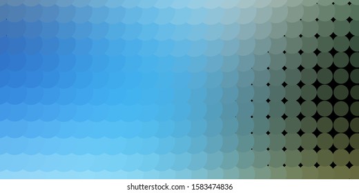 Light Blue, Green vector template with circles. Abstract illustration with colorful spots in nature style. Pattern for booklets, leaflets.