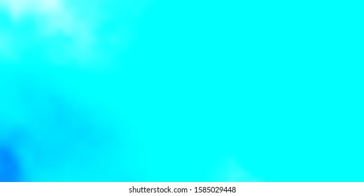 Light Blue, Green vector template with sky, clouds. Abstract illustration with colorful gradient clouds. Pattern for your commercials.
