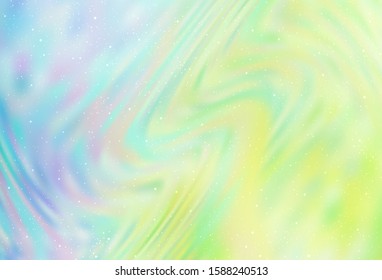 Light Blue, Green vector template with space stars. Modern abstract illustration with Big Dipper stars. Pattern for astrology websites.