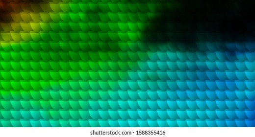 Light Blue, Green vector template with rectangles. New abstract illustration with rectangular shapes. Template for cellphones.