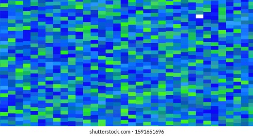 Light Blue, Green vector template with rectangles. Abstract gradient illustration with colorful rectangles. Design for your business promotion.