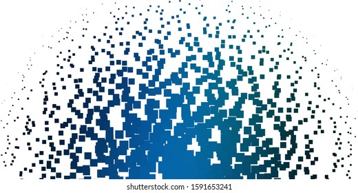 Light Blue, Green vector template in rectangles. Modern design with rectangles in abstract style. Modern template for your landing page.