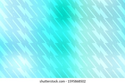 Light Blue, Green vector template with repeated sticks. Lines on blurred abstract background with gradient. Pattern for your busines websites.