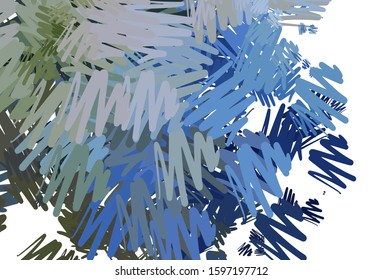Light Blue, Green vector template with repeated sticks. Modern geometrical abstract illustration with Lines. Pattern for ad, booklets, leaflets.