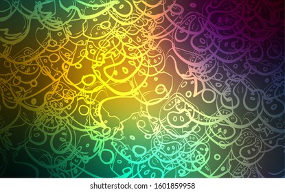 Light Blue, Green vector template with organic meal. Illustration with set of fresh food in doodle style. Pattern for ads of breakfast, lunch, dinner.