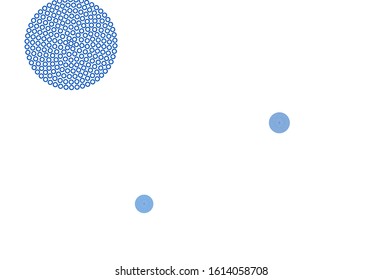 Light Blue, Green vector template with circles. Illustration with set of shining colorful abstract circles. Design for your business advert.