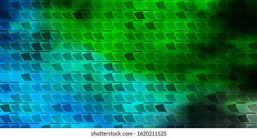 Light Blue, Green vector template with rectangles. Illustration with a set of gradient rectangles. Best design for your ad, poster, banner.