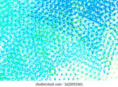 Light Blue, Green vector template with crystals, circles. Abstract gradient illustration with circles, triangles. Smart design for your adverts.