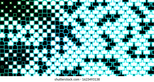 Light Blue, Green vector template with rectangles. Rectangles with colorful gradient on abstract background. Pattern for websites, landing pages.
