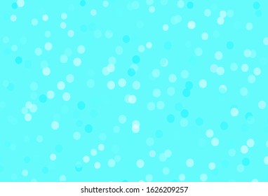 Light Blue, Green vector template with ice snowflakes. Colorful decorative design in xmas style with snow. New year design for poster, banner.