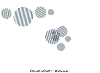 Light Blue, Green vector template with circles. Glitter abstract illustration with blurred drops of rain. Pattern for futuristic ad, booklets.