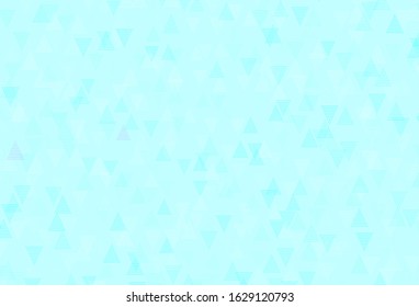 Light Blue, Green vector template with crystals, triangles. Triangles on abstract background with colorful gradient. Template for wallpapers.