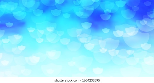 Light Blue, Green vector template with circles. Abstract illustration with colorful spots in nature style. Design for your commercials.