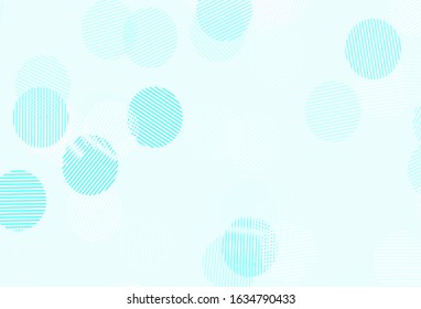 Light Blue, Green vector template with circles. Illustration with set of shining colorful abstract circles. Pattern for textures of wallpapers.