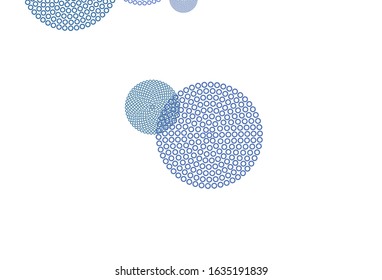 Light Blue, Green vector template with circles. Abstract illustration with colored bubbles in nature style. Pattern for futuristic ad, booklets.