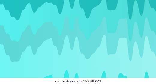 Light Blue, Green vector template with lines. Bright illustration with gradient circular arcs. Pattern for websites, landing pages.
