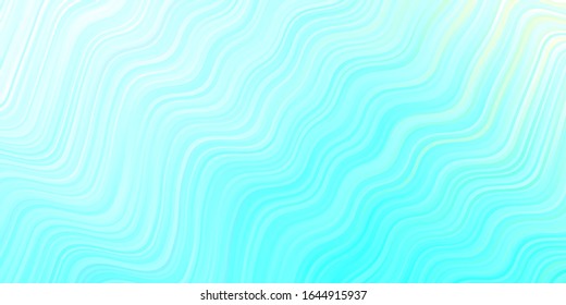 Light Blue, Green vector template with bent lines. Creative illustration in halftone style with gradient. Abstract design for your web site.