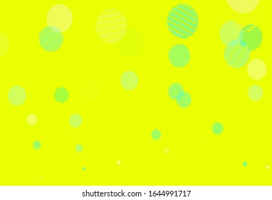 Planta vectorial verde azul claro con círculos. Burbujas borrosas sobre fondo abstracto con gradiente colorido. Patrón de anuncios, folletos.