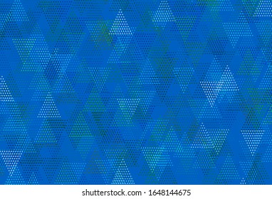Azul claro, Planta vectorial verde con cristales, círculos. Círculos, líneas sobre fondo abstracto con degradado colorido. Diseño inteligente para sus anuncios.