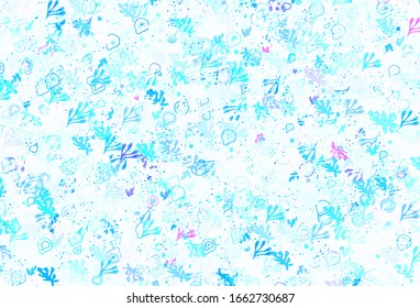 Plantilla vectorial verde, azul claro, con formas caóticas. Coloridas formas caóticas con degradado de estilo moderno. Diseño moderno para su tarjeta de visita.