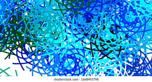 Hellblaue, grüne Vektorillustration mit abstrakten Formularen. Moderne abstrakte Illustration mit Farbverlauf-Zufallsformen. Einfache Illustration für Ihre Website.