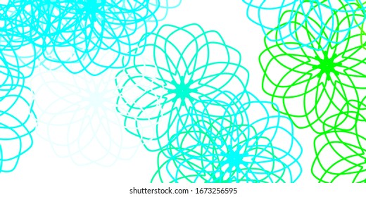 Light Blue, Green vector template with circles. Modern abstract illustration with colorful circle shapes. Design for your commercials.