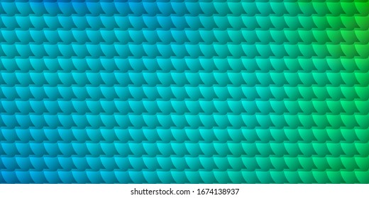 Plantilla vectorial verde, azul claro con rectángulos. Ilustración con un conjunto de rectángulos de degradado. Diseño para su promoción empresarial.