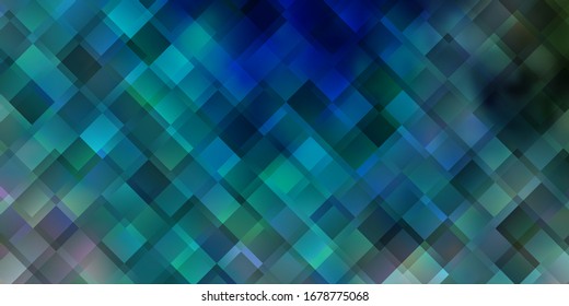 Plantilla vectorial verde, azul claro con rectángulos. Nueva ilustración abstracta con formas rectangulares. Diseño para su promoción empresarial.