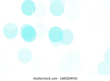 Planta vectorial verde azul claro con círculos. Ilustración con un conjunto de círculos abstractos de colores brillantes. Patrón para texturas de papel pintado.