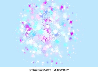 Light Blue, Green vector template with chaotic shapes. Illustration with colorful gradient shapes in abstract style. Best smart design for your business.