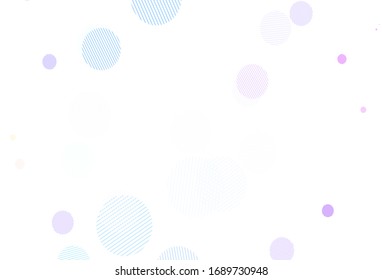 Light Blue, Green vector template with circles. Abstract illustration with colored bubbles in nature style. Design for poster, banner of websites.