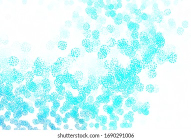 Light Blue, Green vector template with chaotic shapes. Modern abstract illustration with colorful random forms. Modern design for your business card.