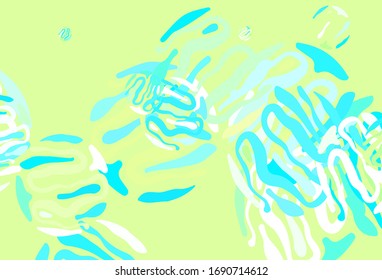 Light Blue, Green vector template with lines. Creative illustration in halftone style with gradient. New composition for your brand book.