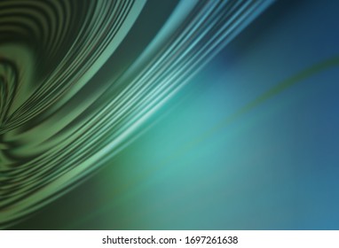 Light Blue, Green vector template with bent lines. A circumflex abstract illustration with gradient. Elegant pattern for a brand book.
