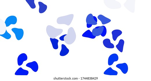 Light blue, green vector template with abstract forms. Colorful illustration with simple gradient shapes. Modern design for your ads.