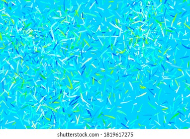 Light Blue, Green vector template with repeated sticks. Lines on blurred abstract background with gradient. Smart design for your business advert.