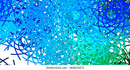 Light Blue, Green vector template with abstract forms. Modern abstract illustration with gradient random forms. Simple illustration for your web site.