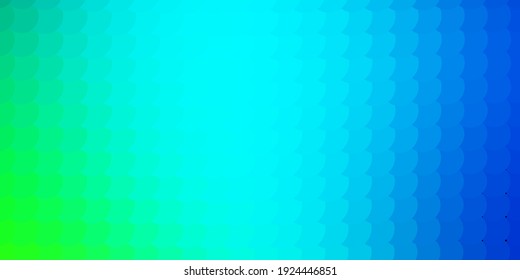 Light Blue, Green vector template with circles. Abstract colorful disks on simple gradient background. Pattern for websites.