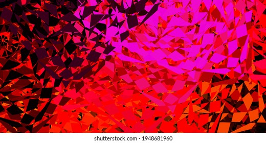 Plantilla vectorial verde, azul claro con cristales, triángulos. Ilustración abstracta moderna con triángulos coloridos. Patrón para sitios web.