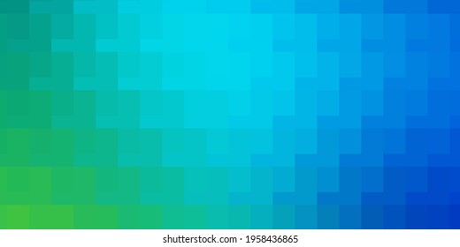 Light Blue, Green vector template in rectangles. New abstract illustration with rectangular shapes. Modern template for your landing page.